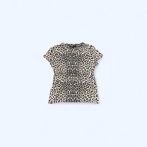 Cotton leopard print top size M by Jones New York